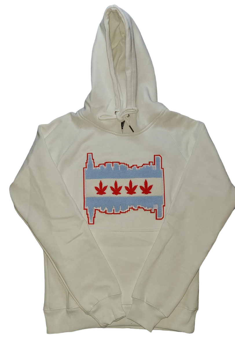 Nylon Twill x Sponge Sweat Hoodie (24-07536-198-IVORY-LIGHT