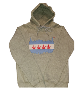 Gray Chi-High Hoodie