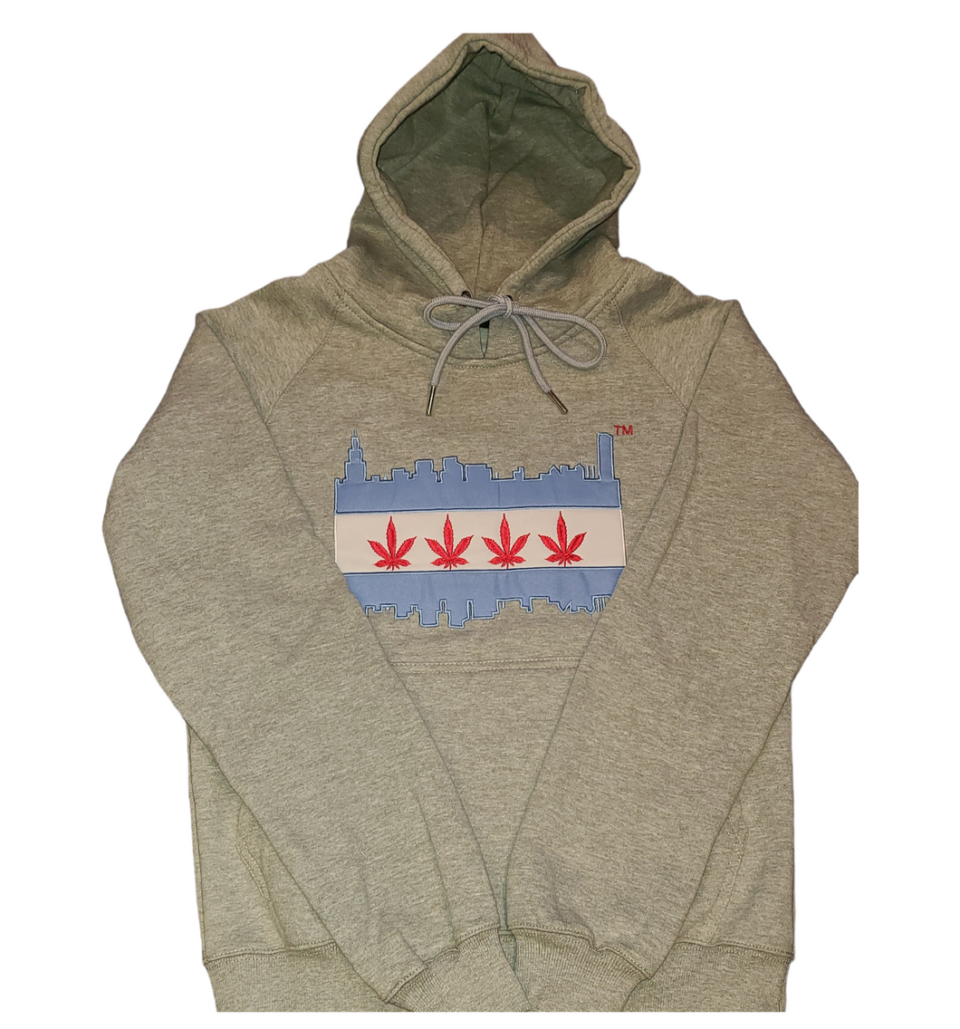 Gray Chi-High Hoodie